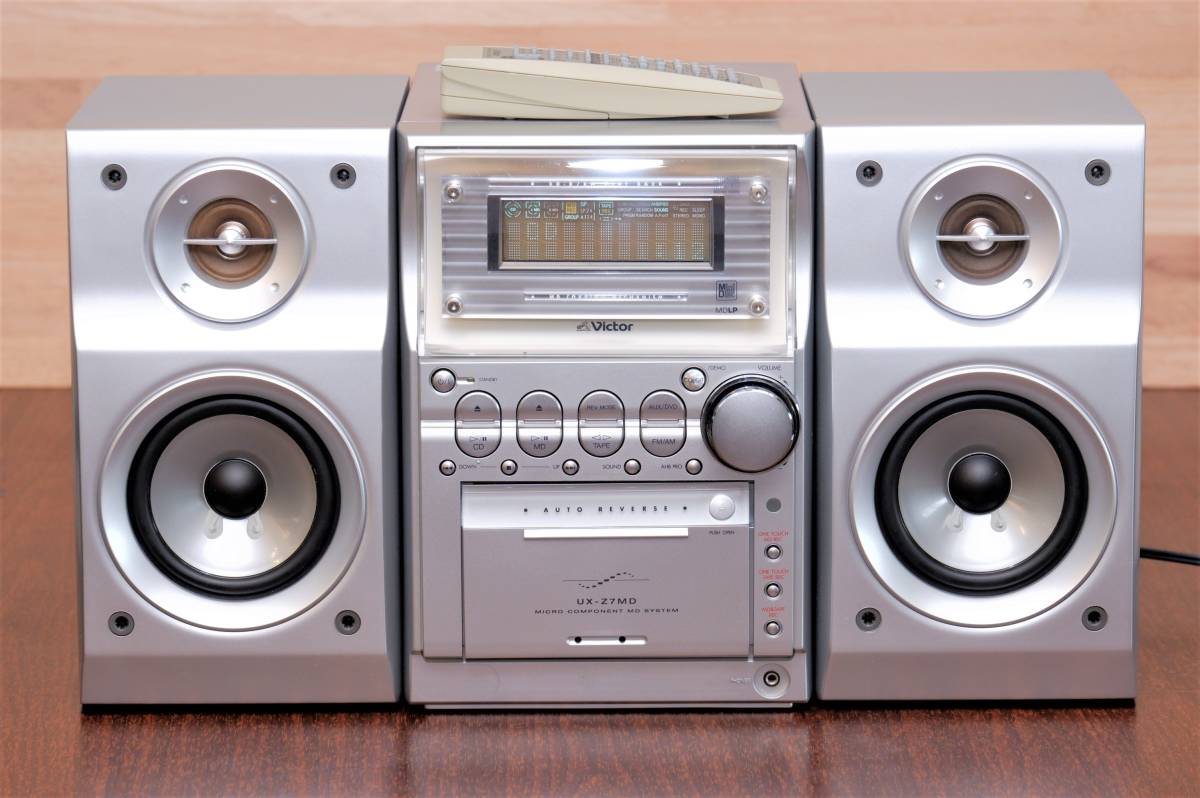 Victor ミニコンポ UX-KX1-H ラジカセ CD MD カセットラジオ