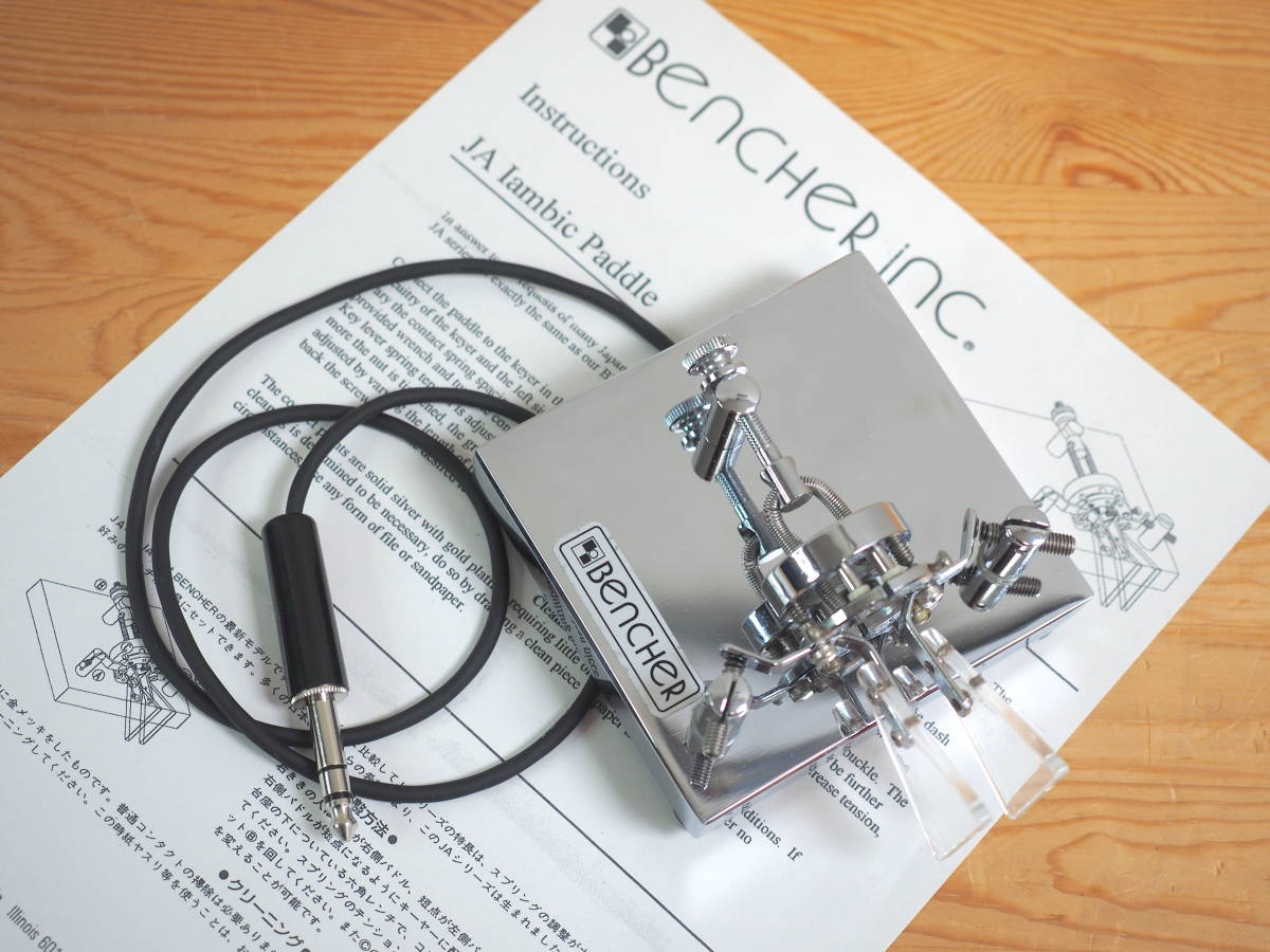 m*3様 モールスCW パドル Bencher 中古品 m*3様 モールスCW パドル