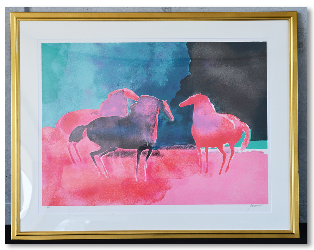 ☆ポール・ギヤマン☆「馬に乗る人」 リトグラフ E.A 大判 美品