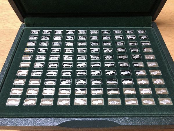 フランクリンミント社製「偉大なる自動車100種」純銀製ミニチュア
