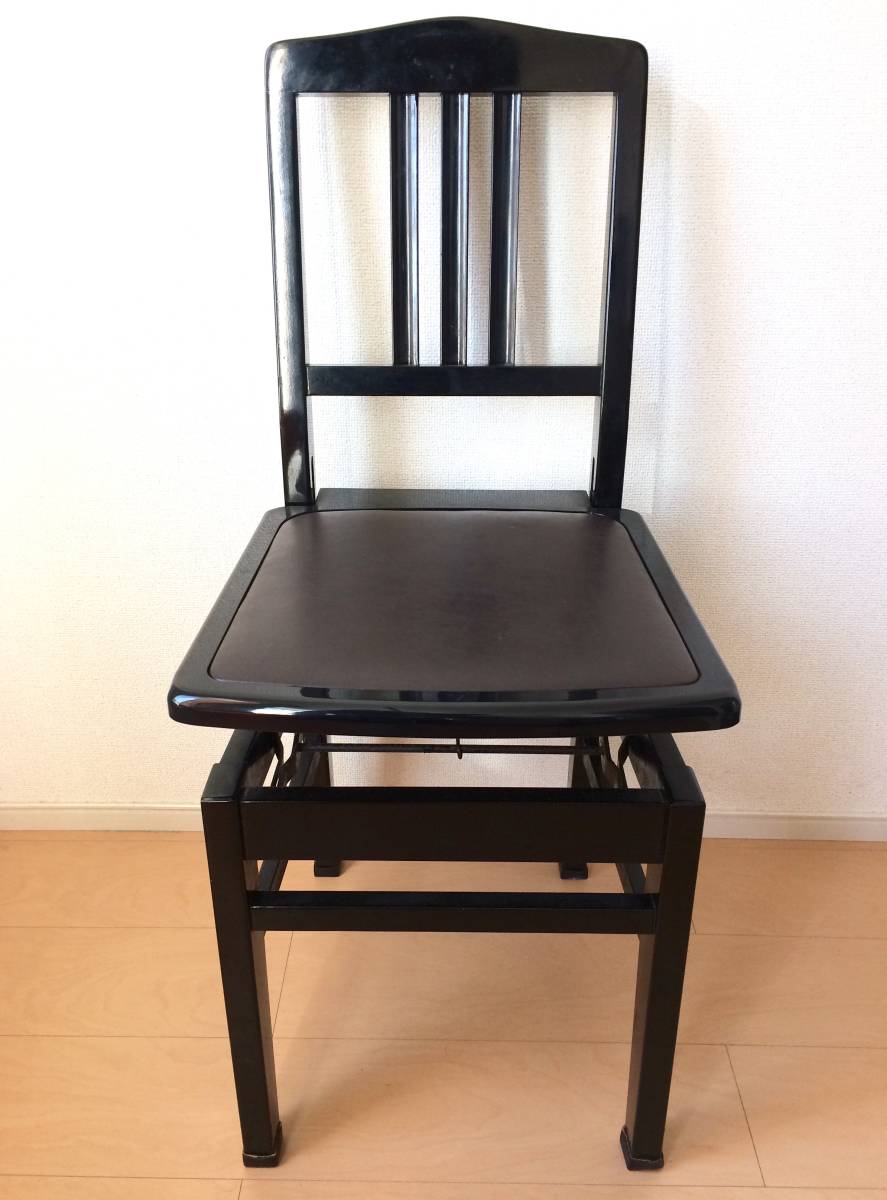 YAMAHA付属トムソン椅子茶色ウォールナットピアノ椅子