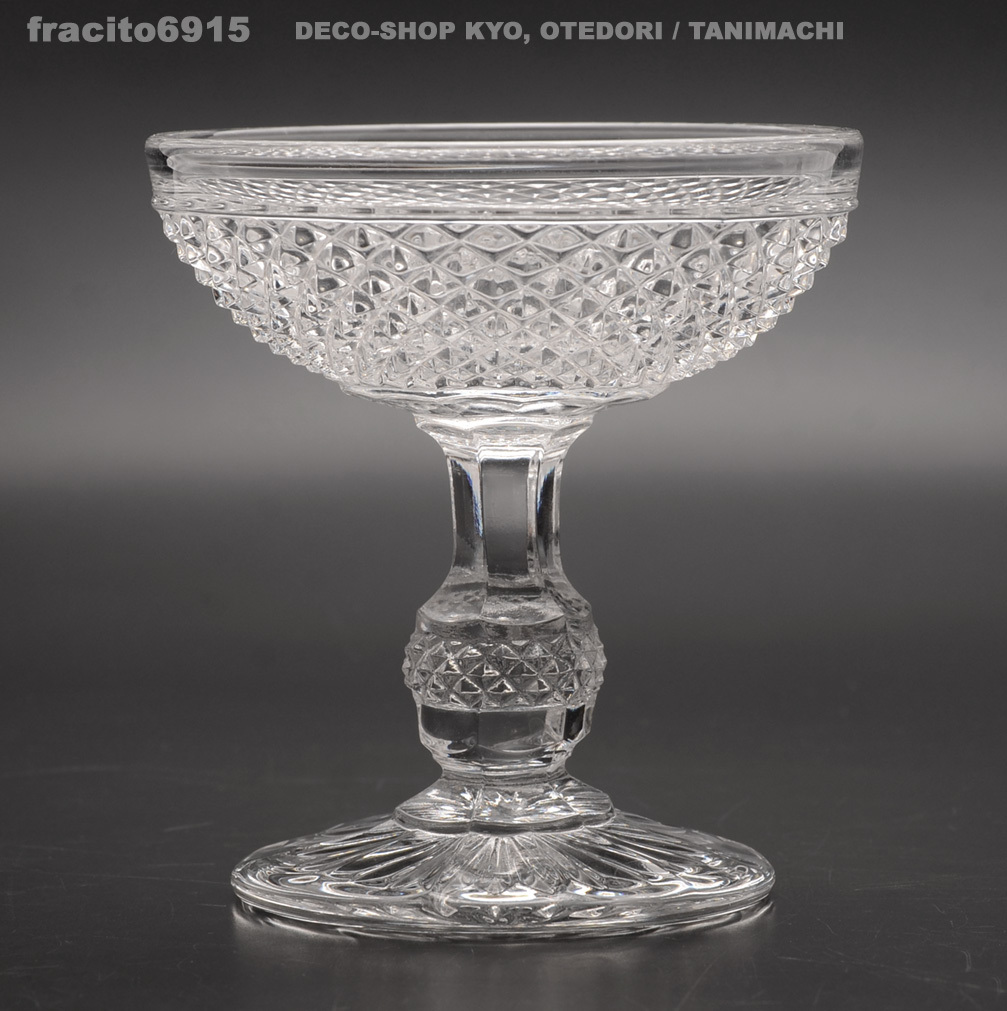 オールド・バカラ (BACCARAT) 19世紀名品 ディアマン・ピエーリー 鉢