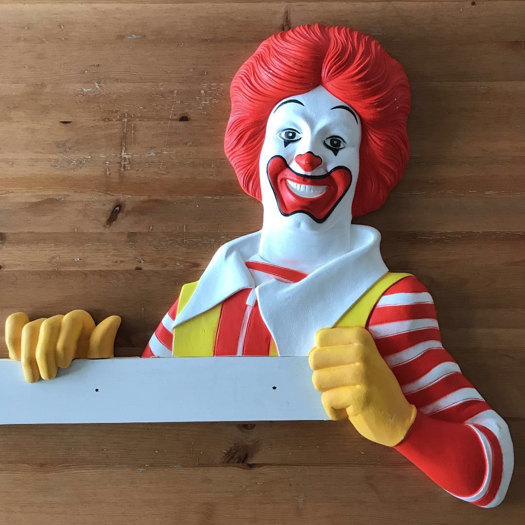 スーパーレア！ 1960's ロナルドマクドナルド 店舗用 ディスプレイ