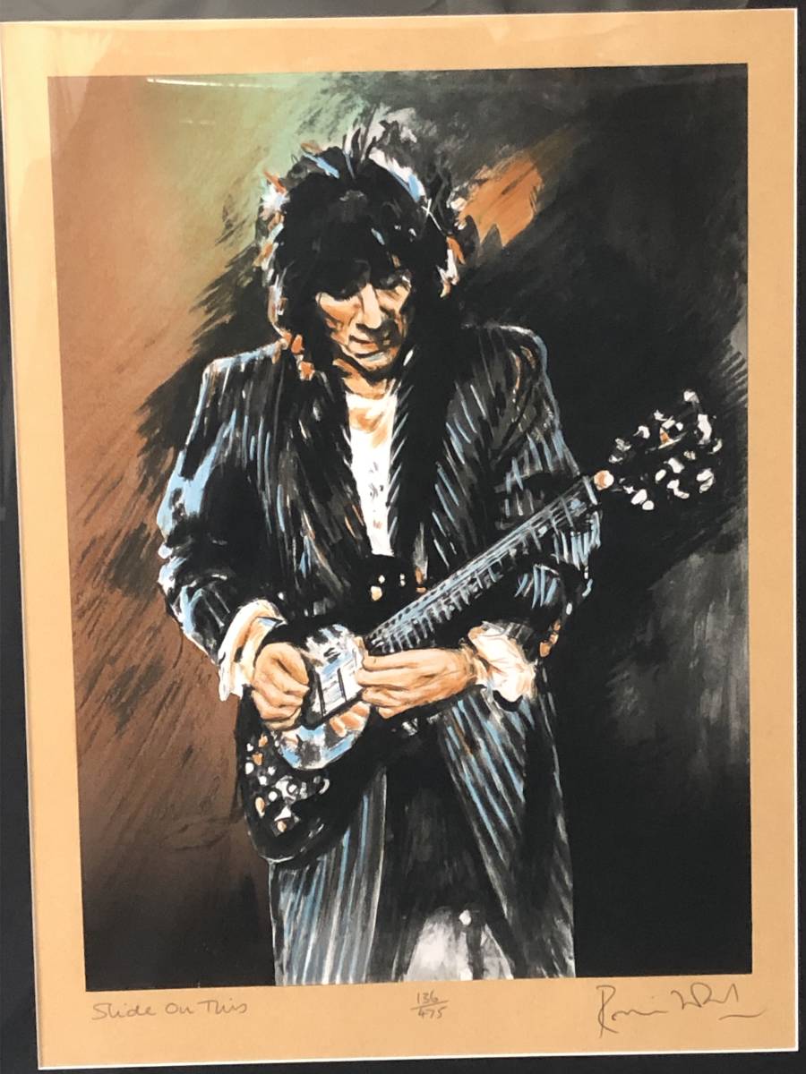 ロン・ウッド リトグラフ