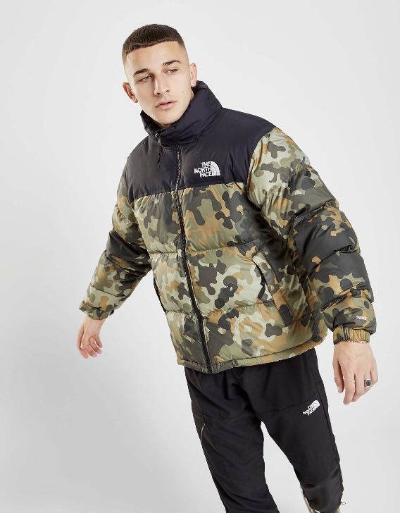 ノースフェイスダウンヌプシ迷彩