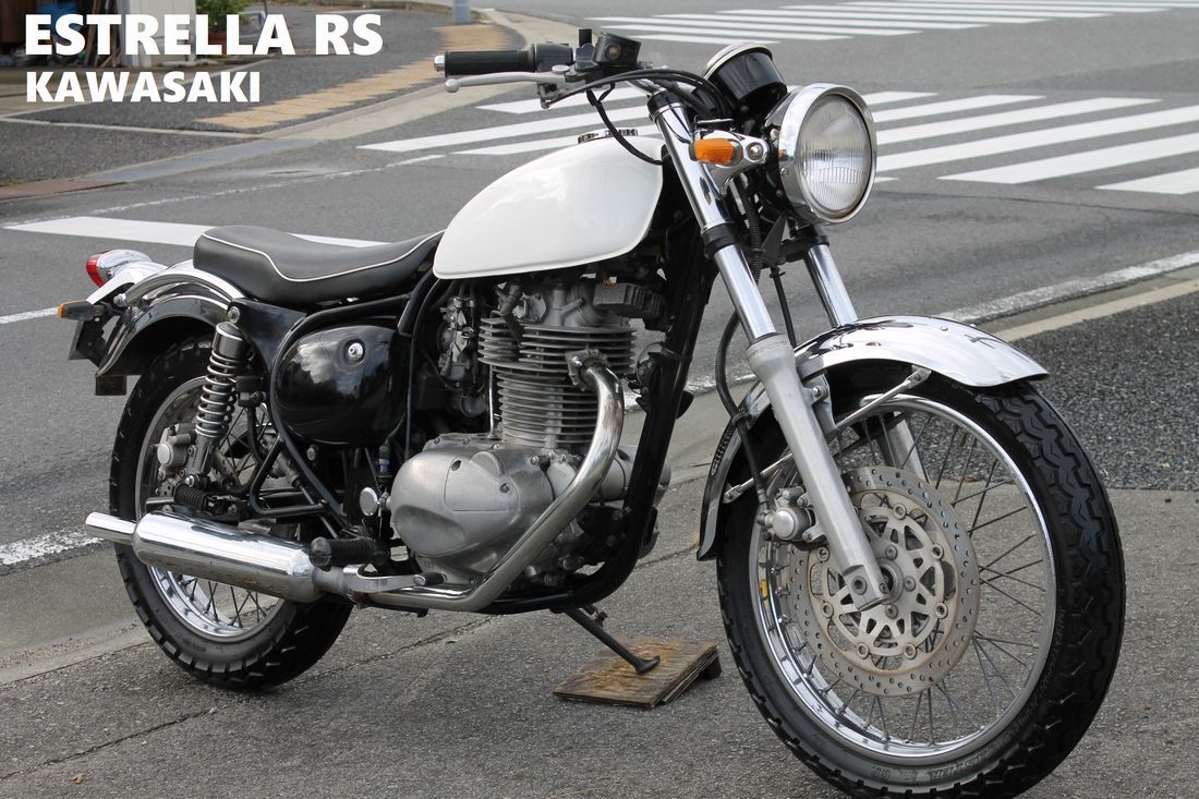 Kawasaki 250TR純正 ホワイトタンク