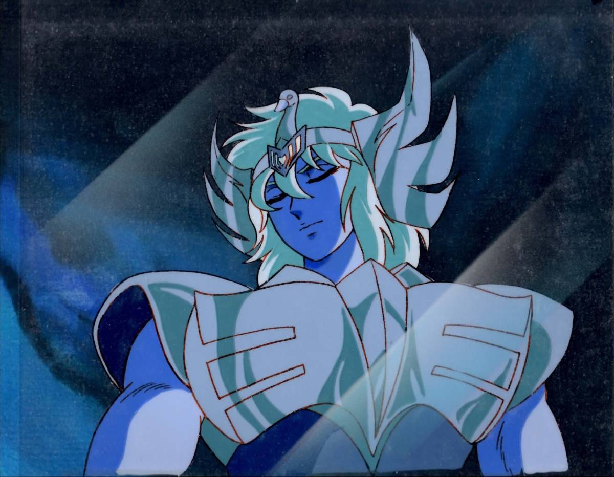 聖闘士星矢 キグナス氷河 セル画 動画 聖闘士星矢 キグナス氷河 セル画