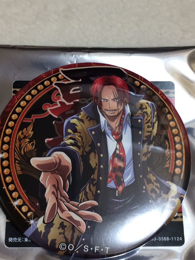 ワンピース ONE PIECE 輩缶バッジ プレミアム シャンクス セブン限定