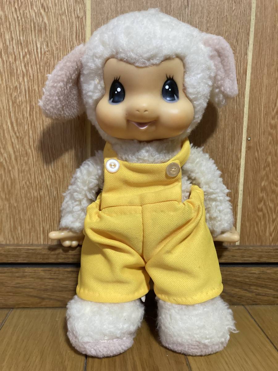 新品 昭和レトロ ひつじのチャム ぬいぐるみ LOVELOVE モンチッチ