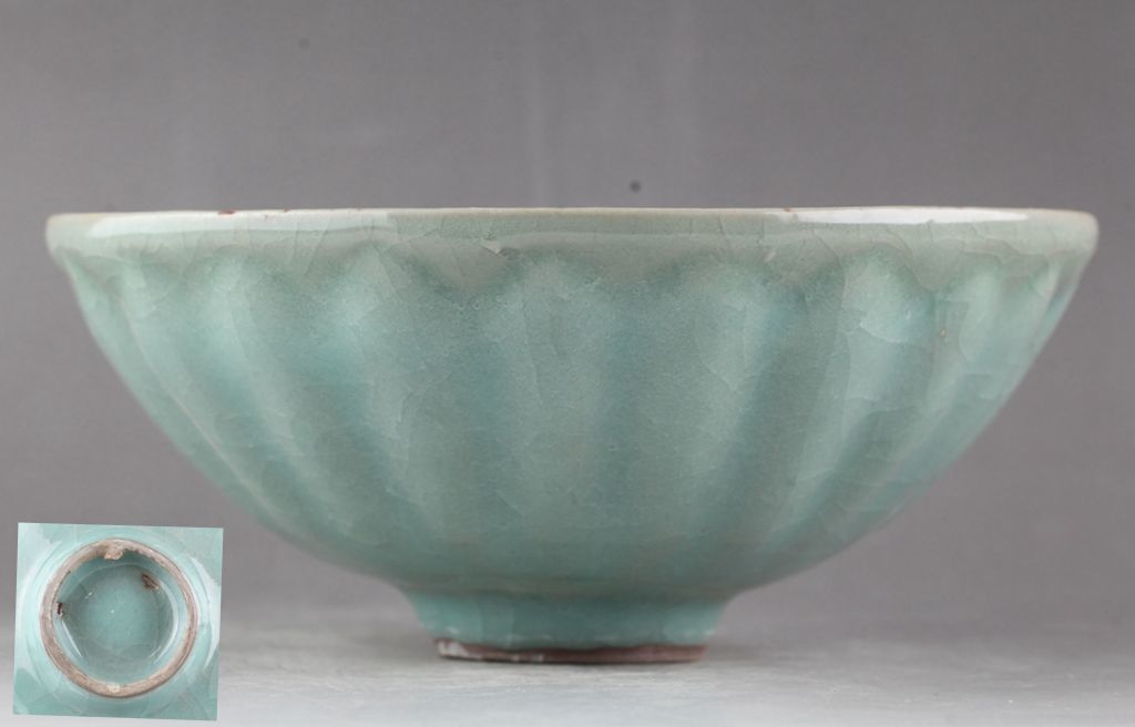 高麗青磁 茶碗 箱なし 449 高麗青磁 茶碗 箱なし 449