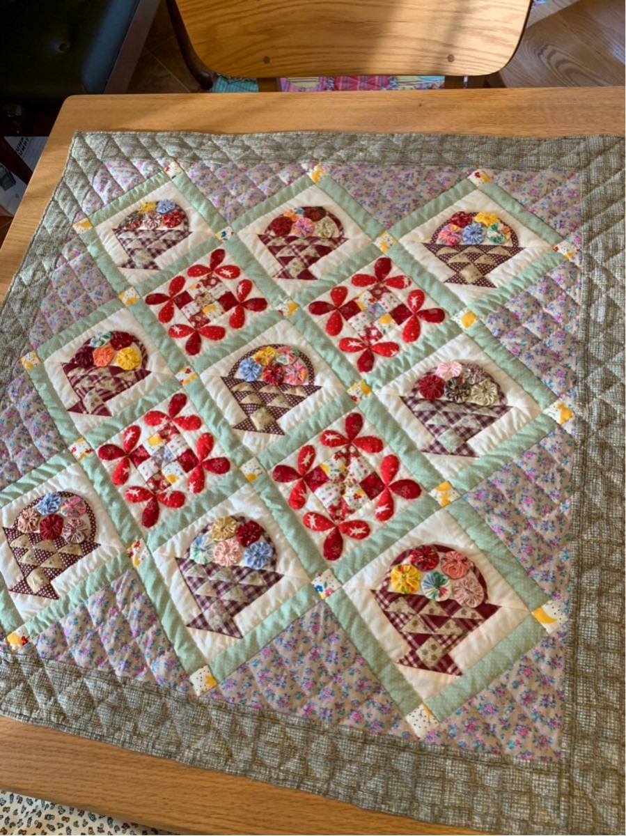 アンティークキルト✴︎フラワーバスケット アンティークキルト