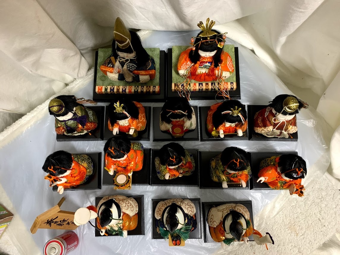 雛人形木目込み花雛豆雛まめ雛雛人形三月節句時代物骨董品