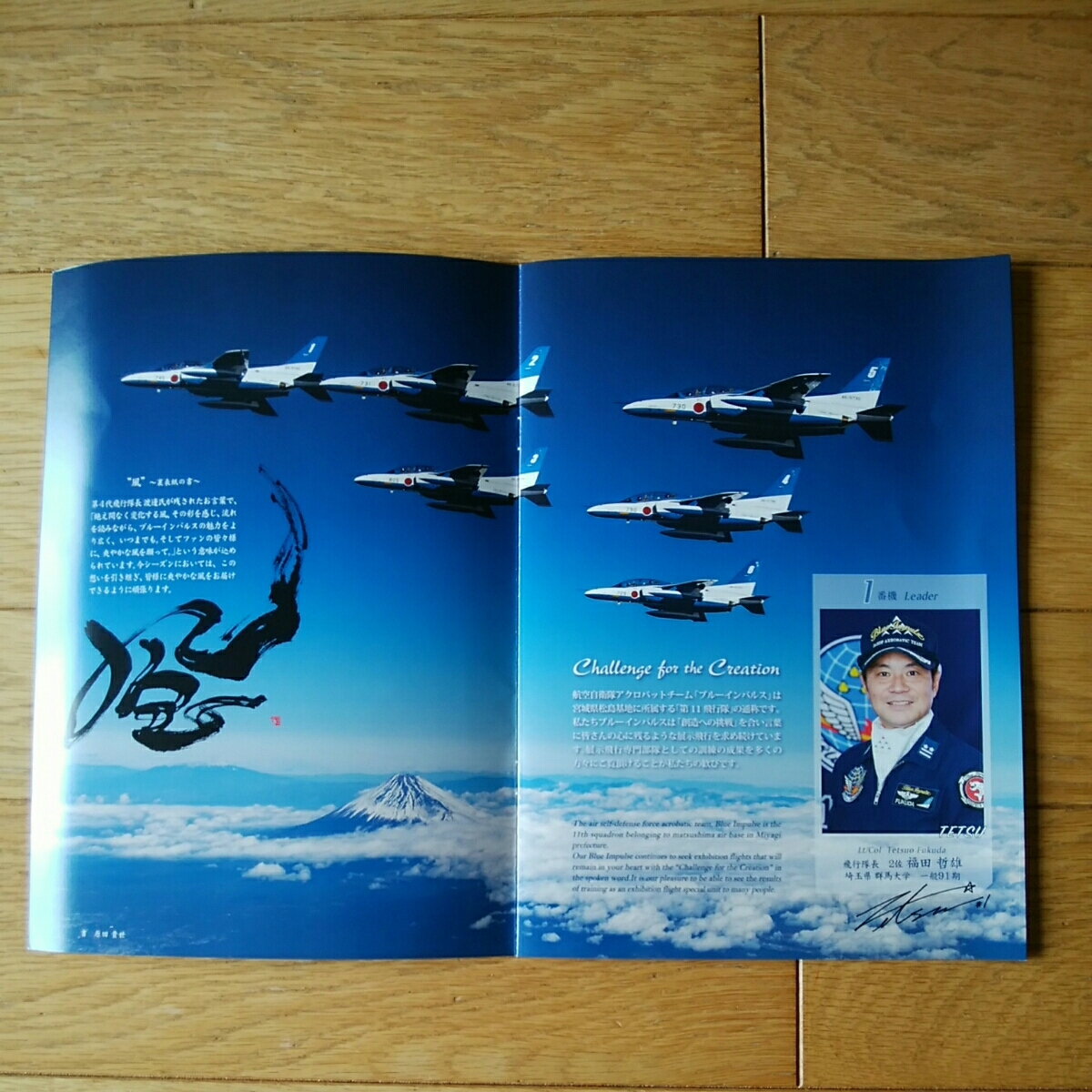 BLUE IMPULSE TOUR 2013 ブルーインパルス 公式パンフレット