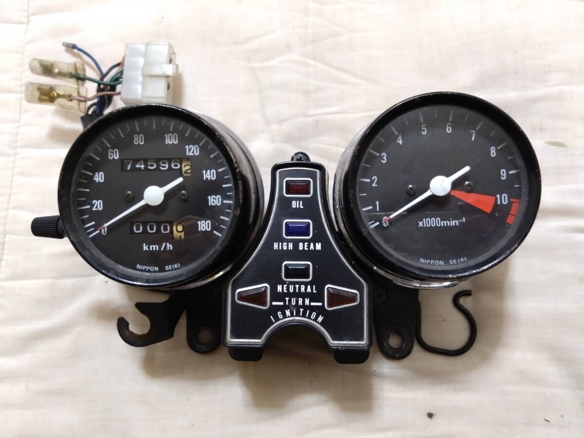 Z400FX 純正 メーター スピード 180km タコ メータ