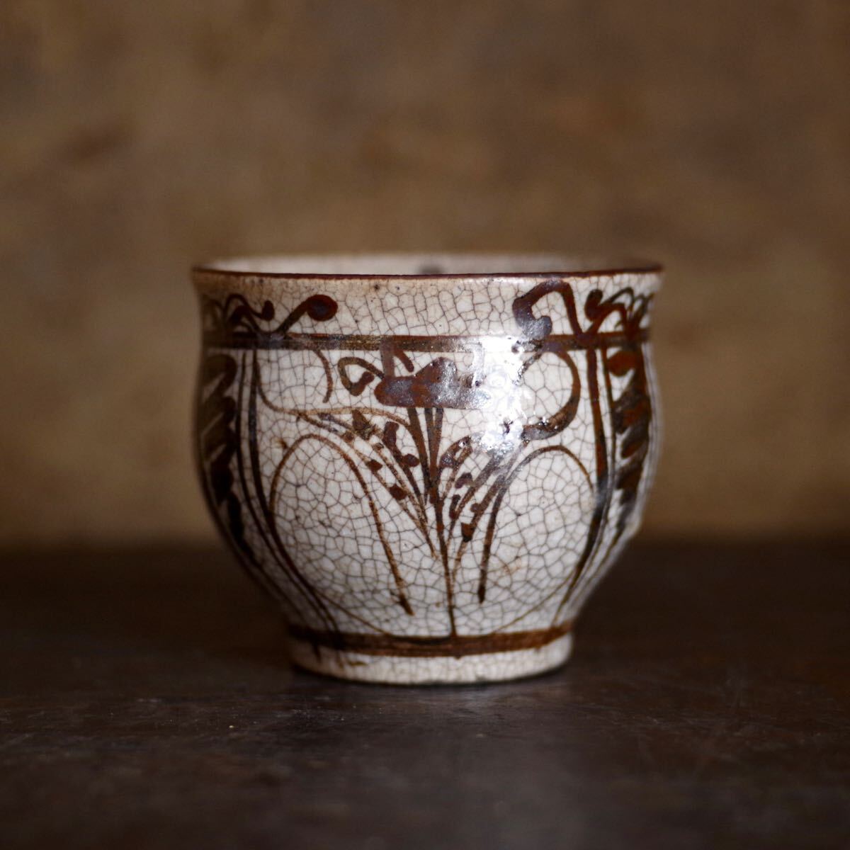 京唐津 ぐい呑み 盃 幕末〜明治 絵唐津 古美術 古道具 アンティーク