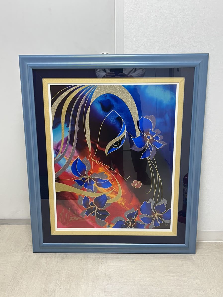 マーティロ・マヌキアン「春」シルクスクリーン直筆サイン