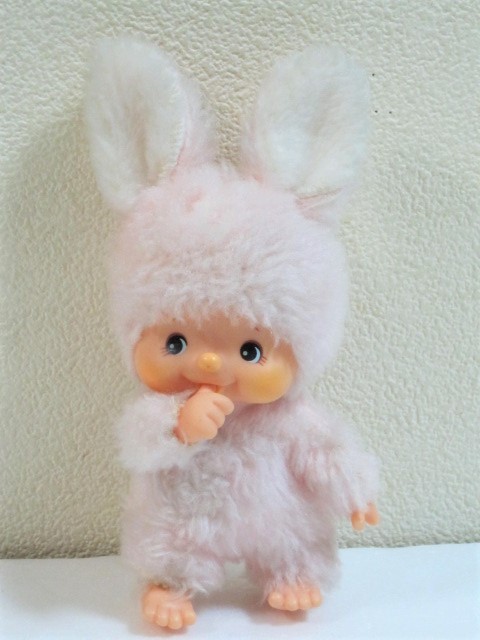 昭和レトロ【セキグチ】オルゴール 首振り うさぎ ぬいぐるみ ロッキン