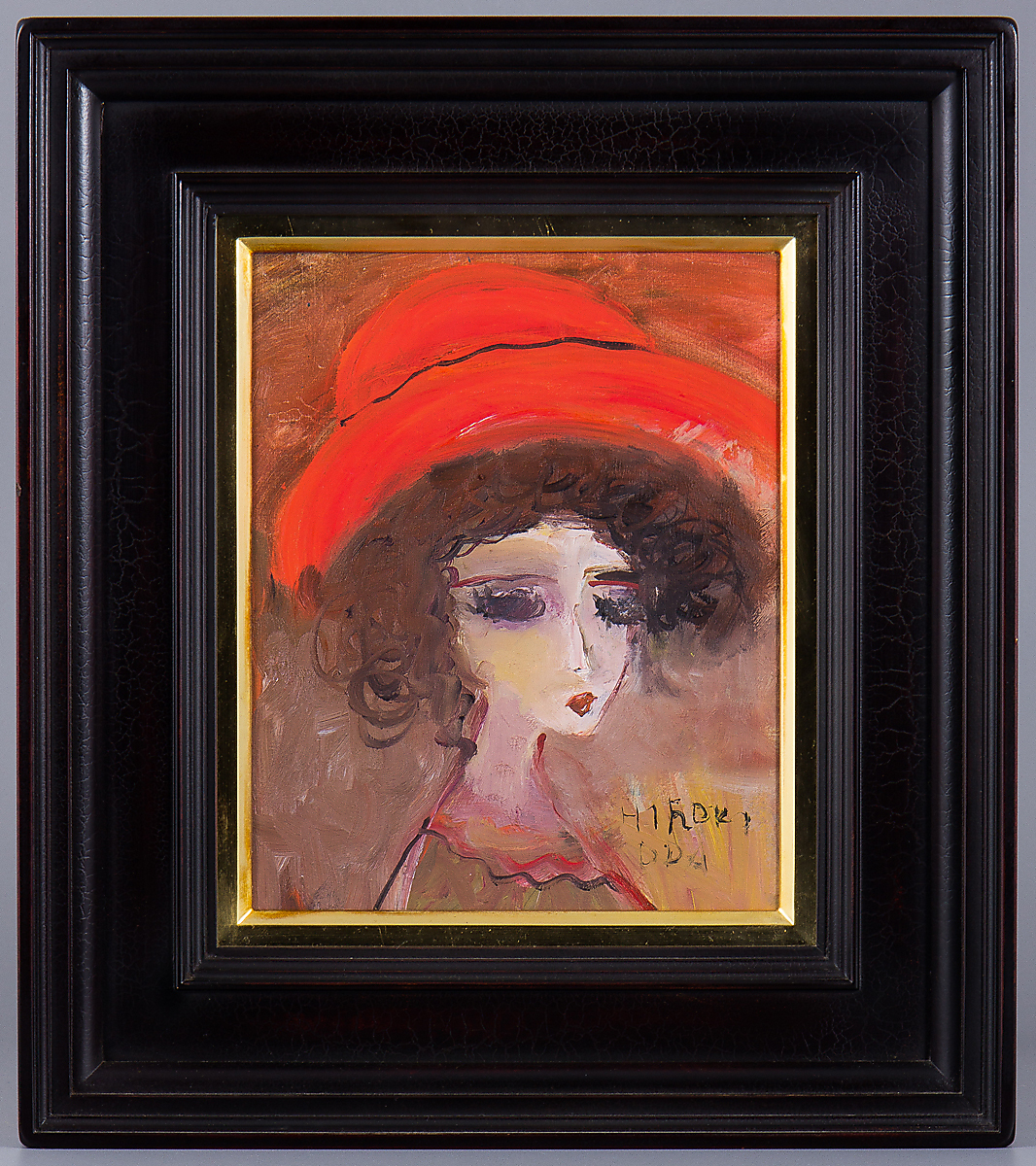 真作】 希少 油彩画 「 少女 」 3号 織田廣喜 【公式通販】