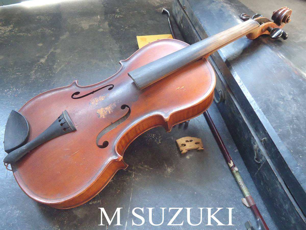 処分】バイオリン 4/4 鈴木政吉 №6 1907～1933年製 修繕調整