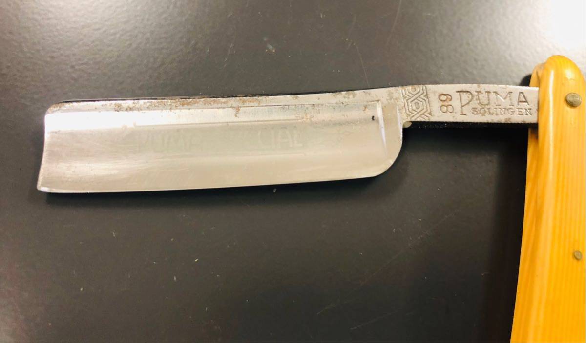 美品 西洋剃刀 PUMA カミソリ かみそり レザー PUMA-SPECIAL プーマ