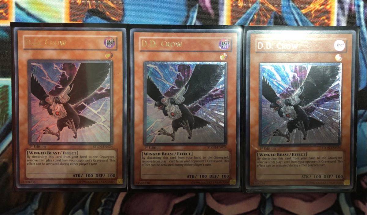 遊戯王 D.D.クロウ レリ 3枚 英語 遊戯王 DDクロウ 英語1st レリーフ