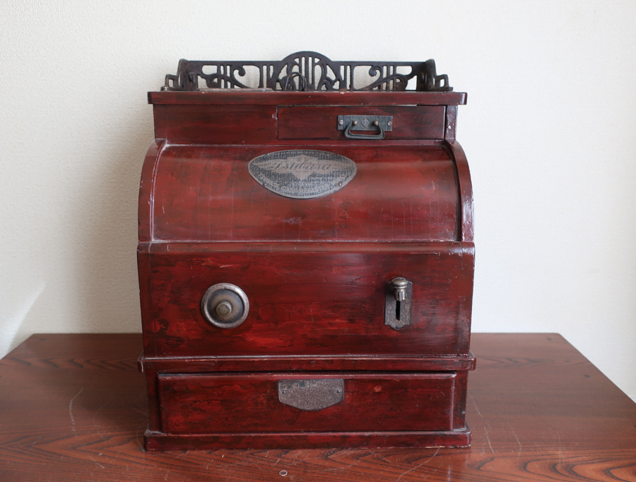 MIKUNI 御國 ミクニ 自動金銭分類器 木製レジスター 昭和レトロ