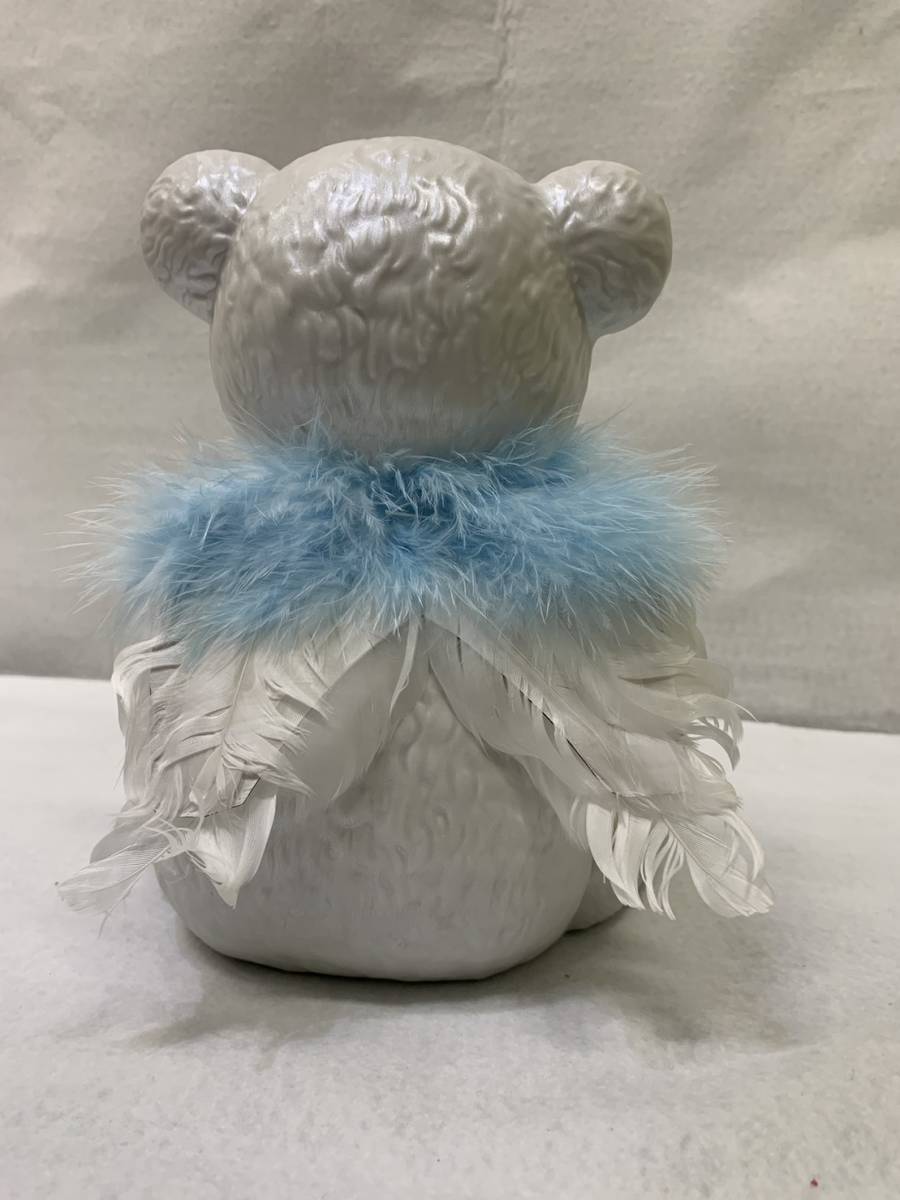 テディ デキャンタ【Angel】ブランデー 飾り ボトル ブルー 箱付き 未