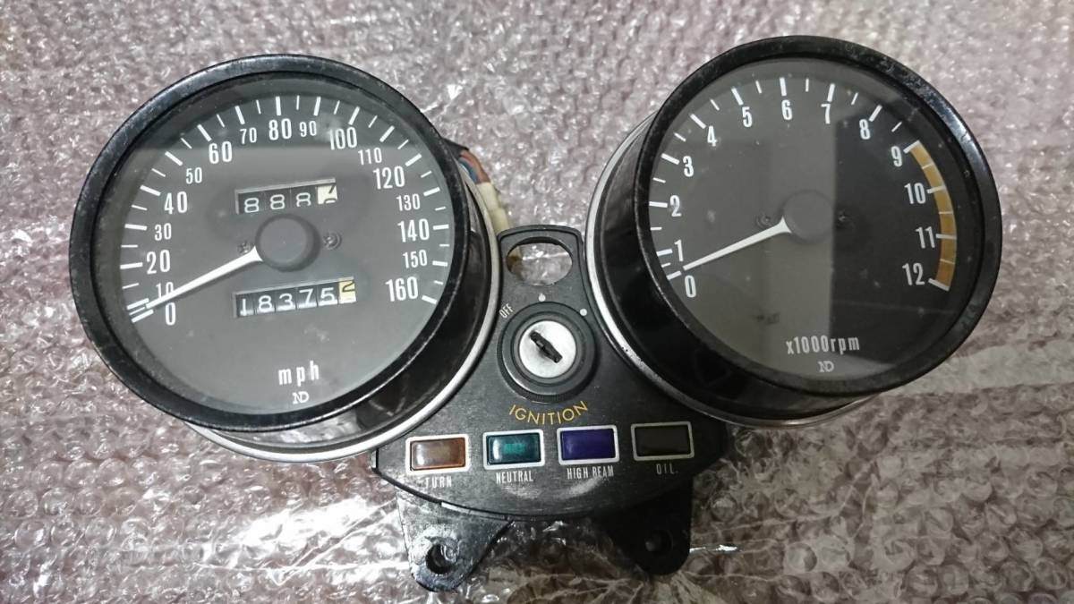 mk2メーター 純正 z1 z2 z1r z750fx 純正メーター スピード タコ