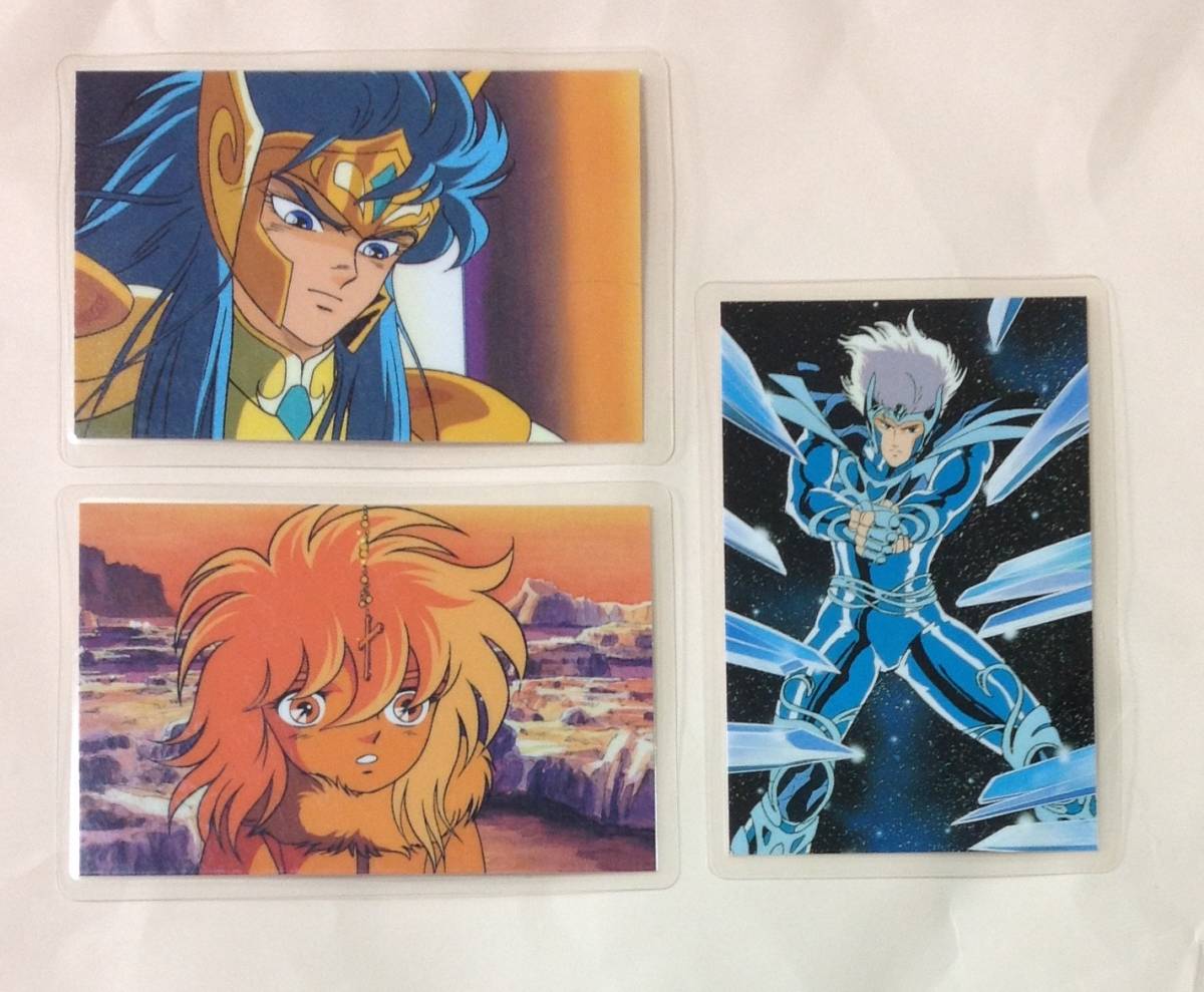 聖闘士星矢 キグナス氷河 ポスター 当時物 B2サイズ 聖闘士星矢