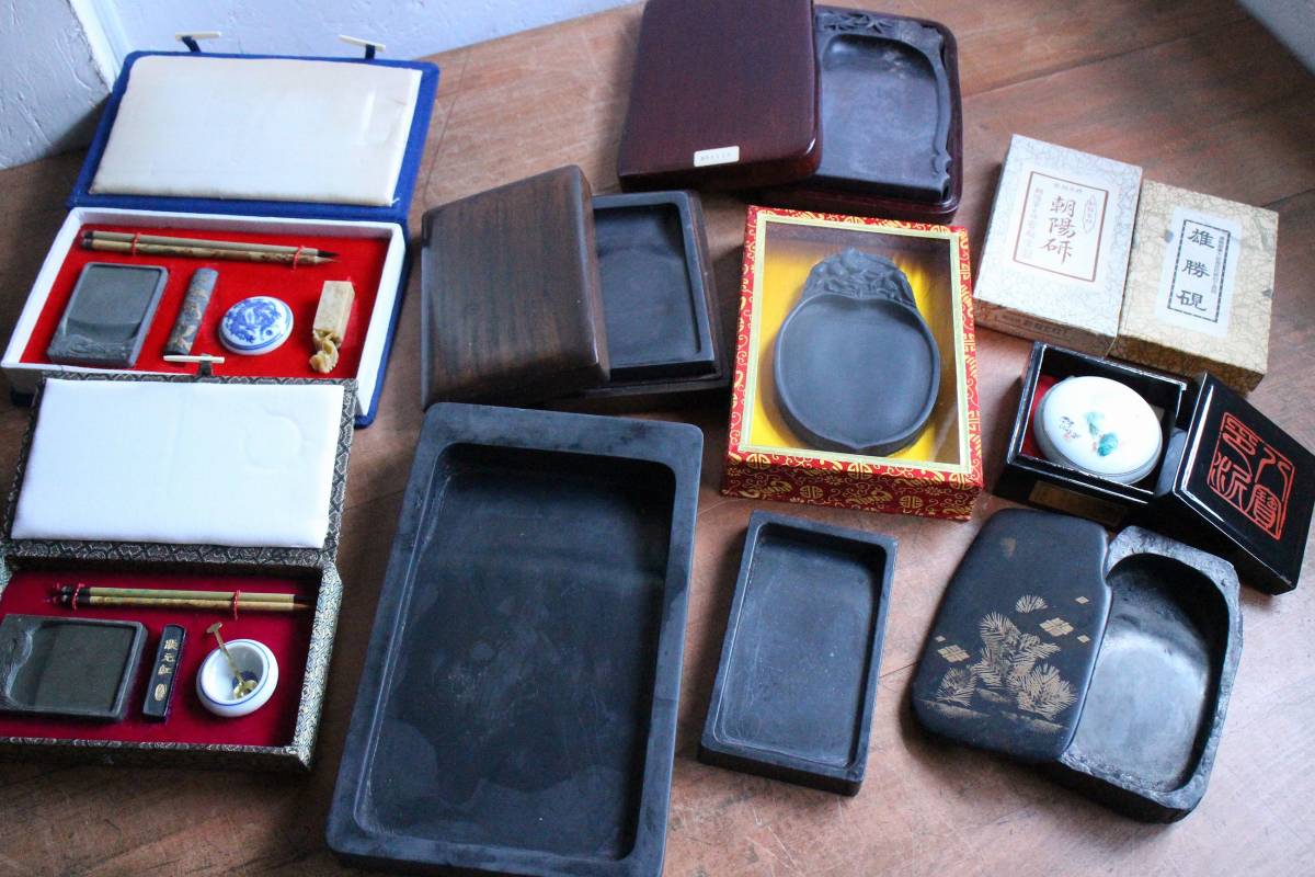 中国 古美術 硯 文房具 墨硯 書道具