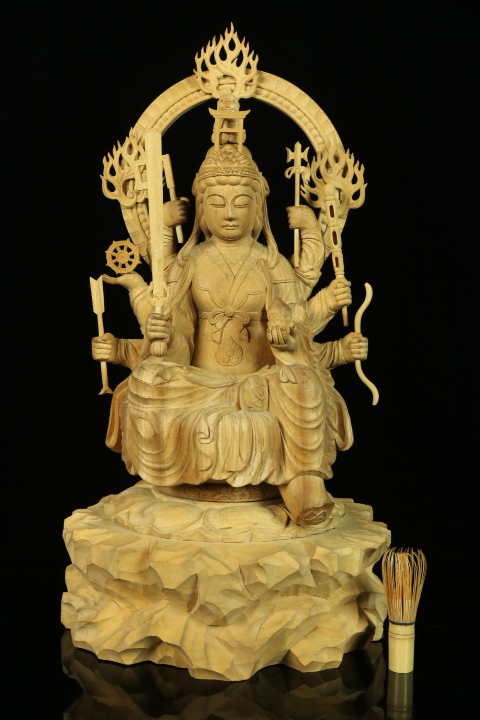 置物 彫刻 仏像 仏教美術 縁起物 木彫 七福神 木彫り 木製 インテリア 美術