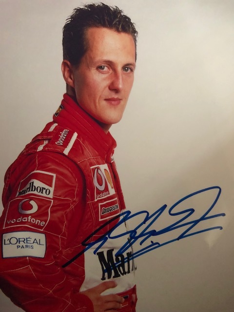 ミハエル・シューマッハサイン入りフォト(A4～B5サイズ) 【公式通販】