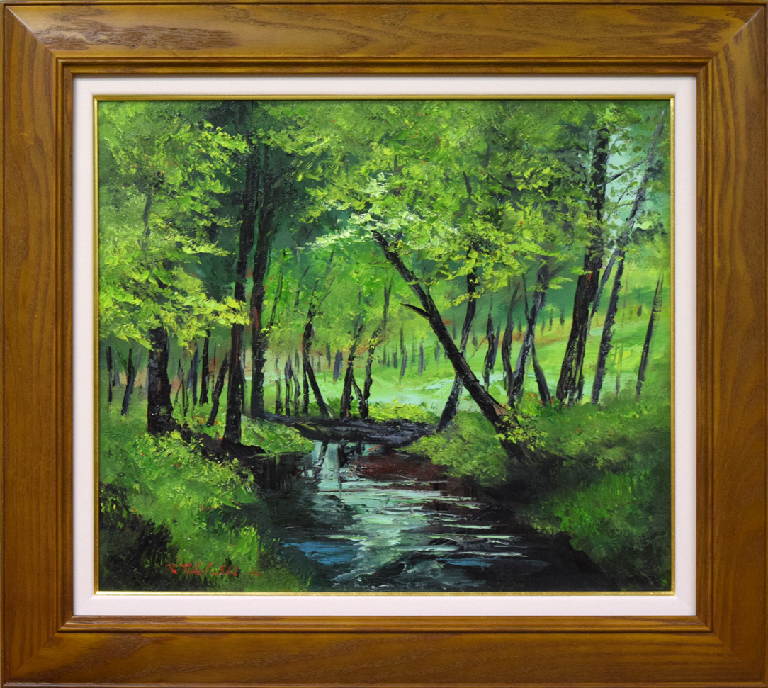 油絵 高橋哲夫/羊蹄山 希少 オリジナル 油絵額装 【公式通販】