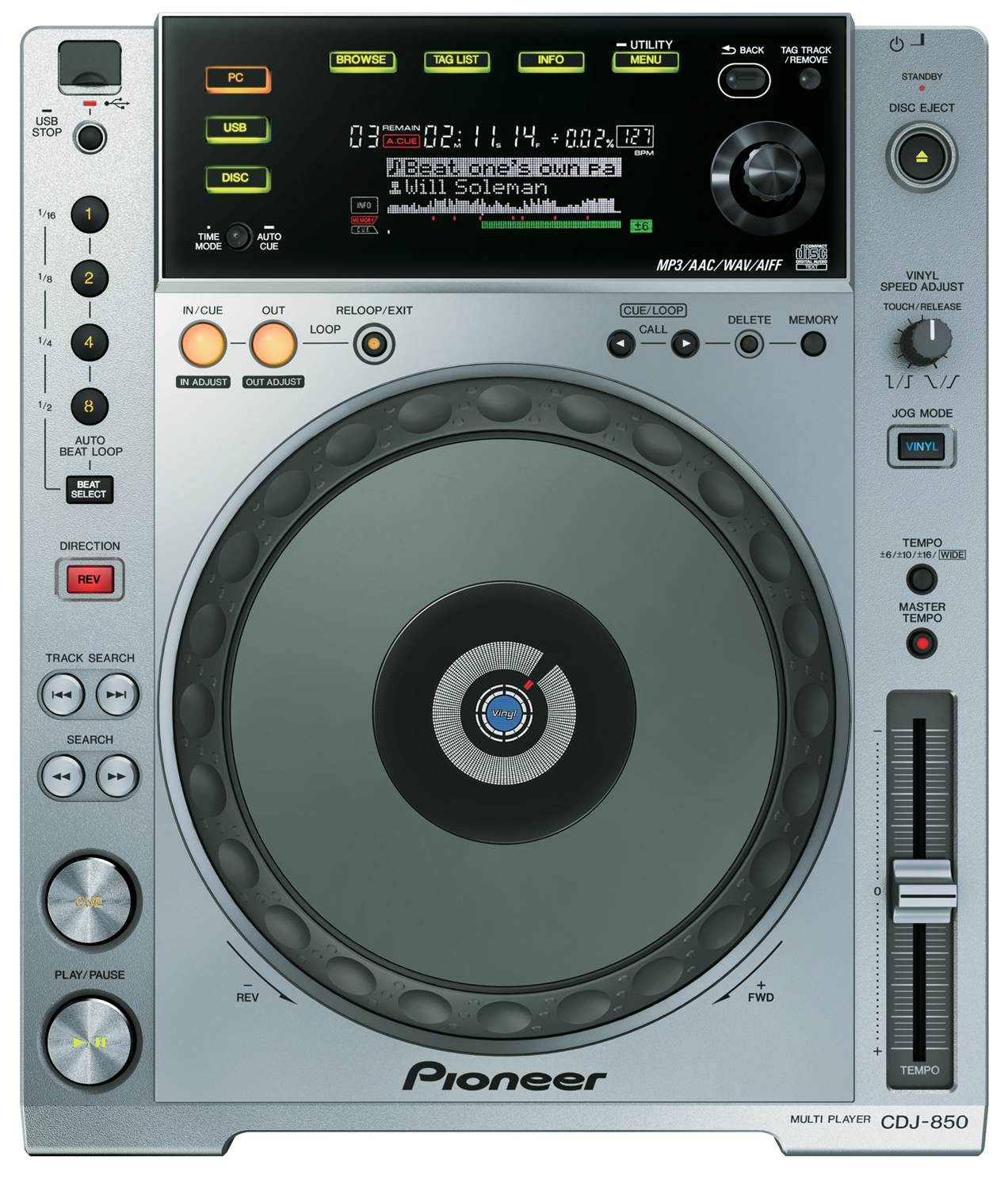 Pioneer CDJ-850 完動品 Pioneer CDJ-850 シルバー 完動品 Pioneer CDJ-850