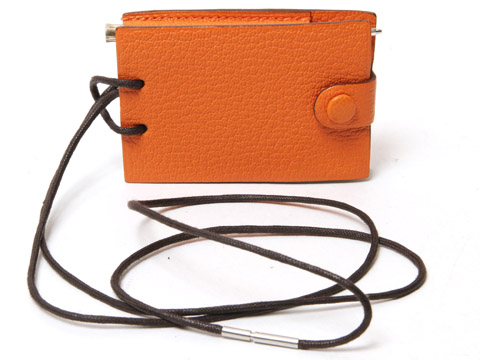 HERMES エルメス メモ帳 ネックストラップ付き シャーペン付き