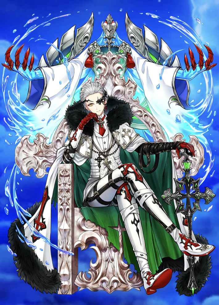 白猫プロジェクト ジュダ ホログラム缶バッジ ハロウィンver. アップ