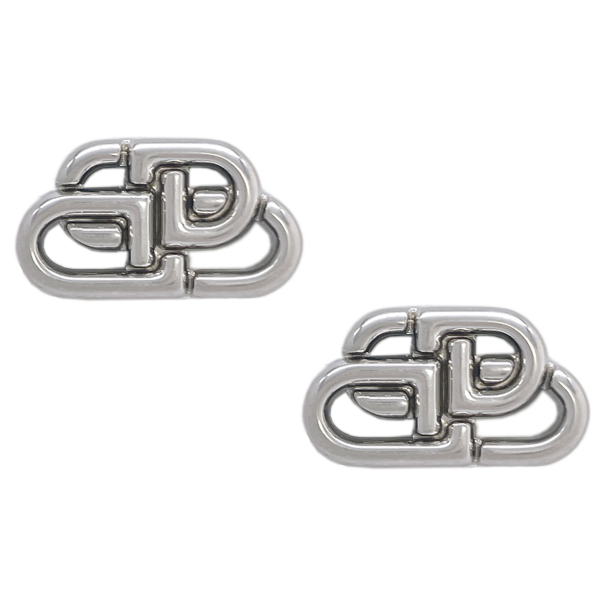 バレンシアガ BALENCIAGA インターロック BBロゴ スタッド ピアス