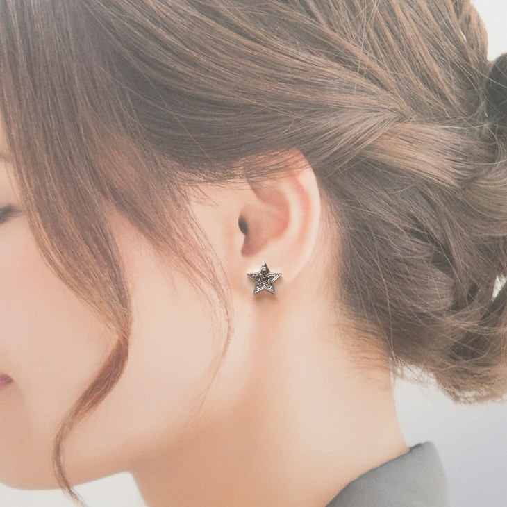 コーチ COACH ピアス 限定品 星 スター ロゴ パヴェ ラインストーン