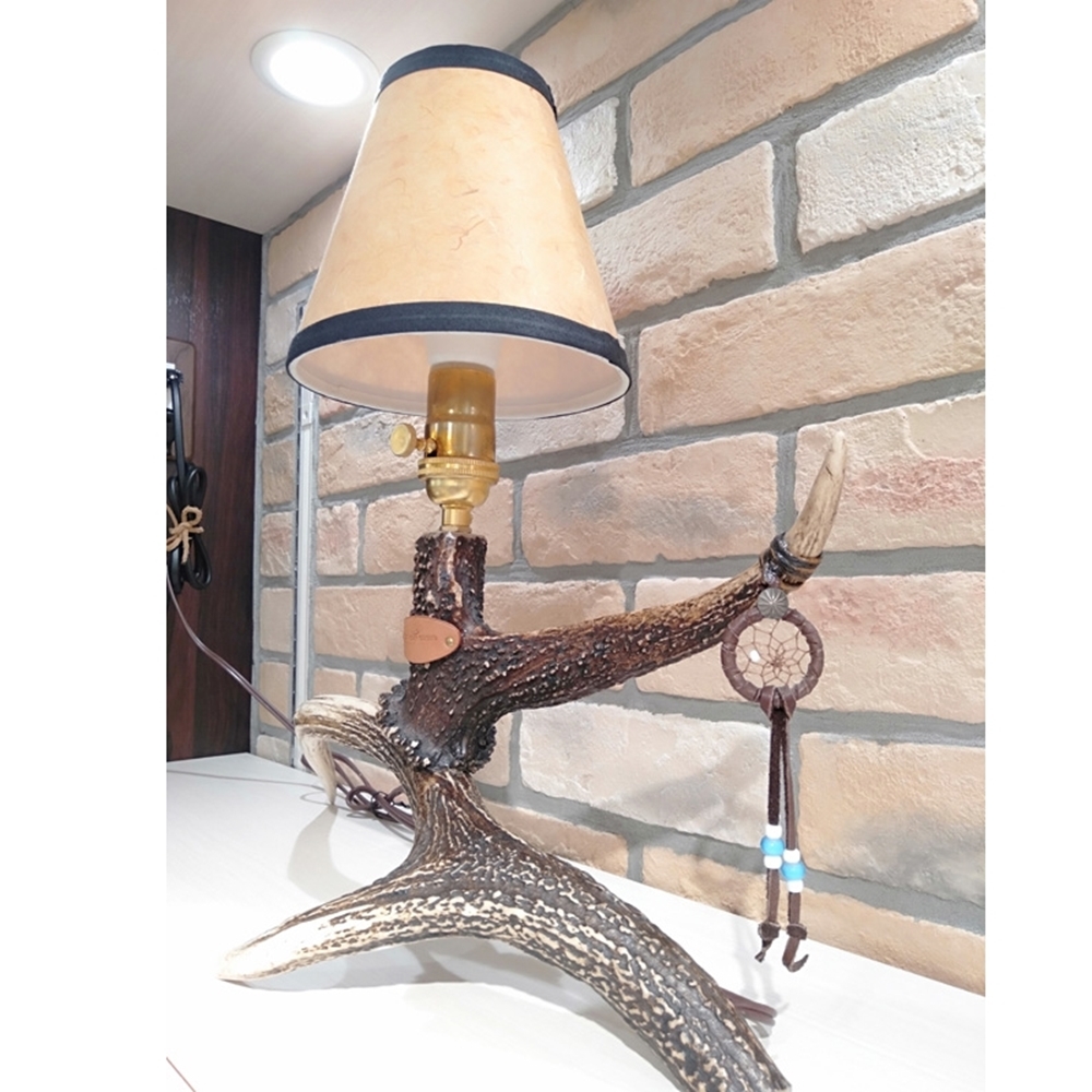 DEER HORN SMITH'S 鹿角製 テーブルランプ】圧倒的な存在感です！ 鹿角