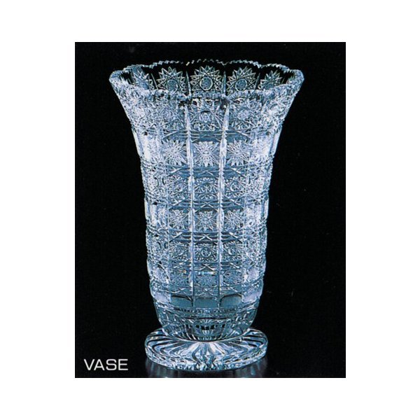 ボヘミアングラス 500PKカット 花瓶（フラワーベース） - 【コリーネ