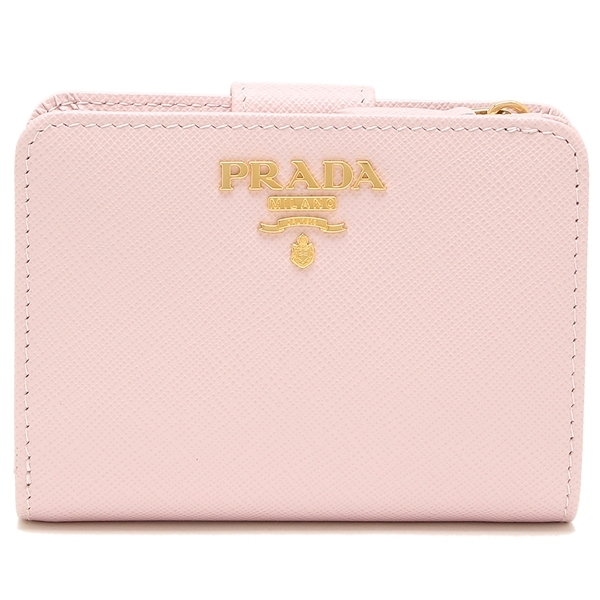 プラダ 二つ折り財布 サフィアーノ ピンク レディース PRADA 1ML018