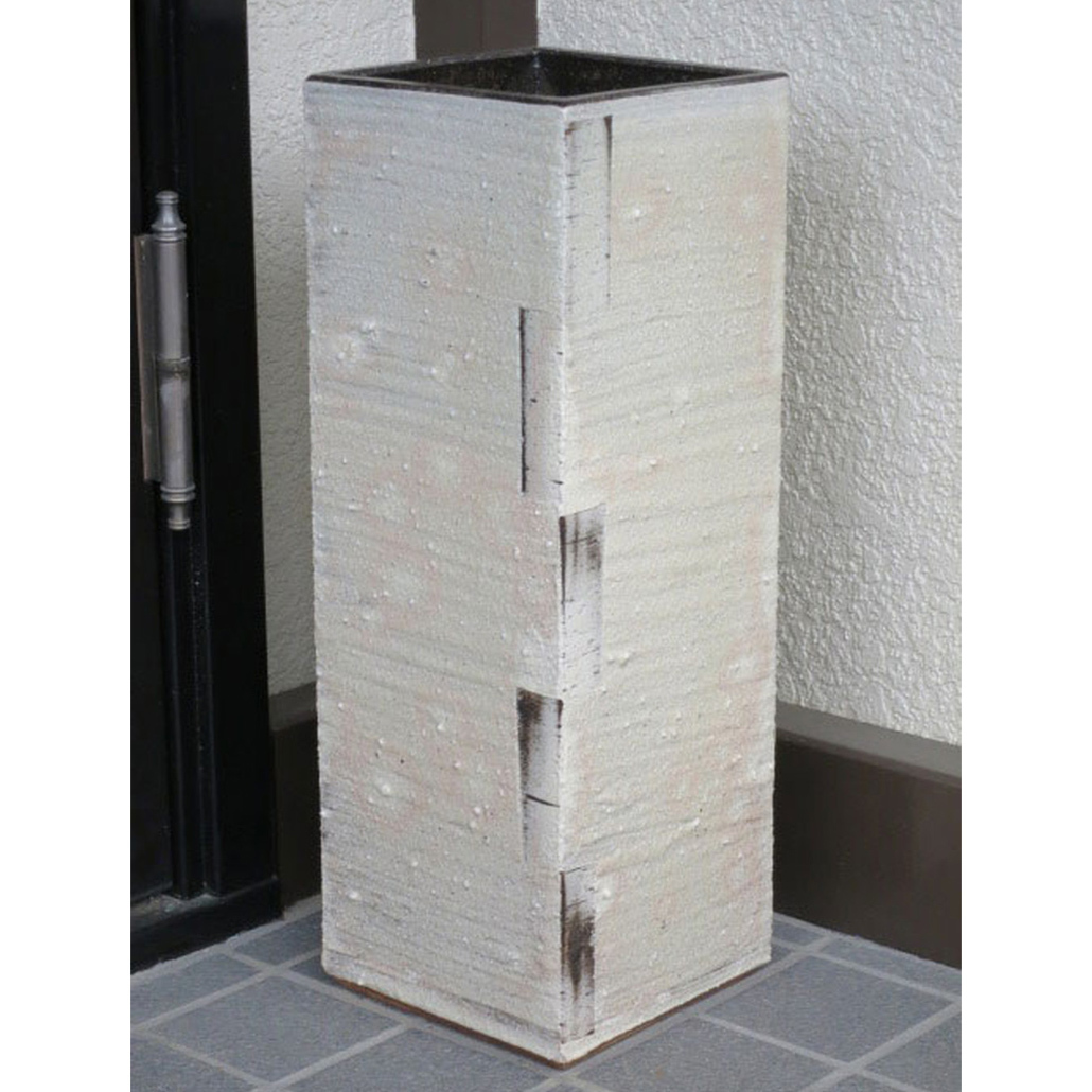 ショコラ四角 傘立て】 おしゃれ 傘立 陶器 信楽焼 しがらき 新築祝い