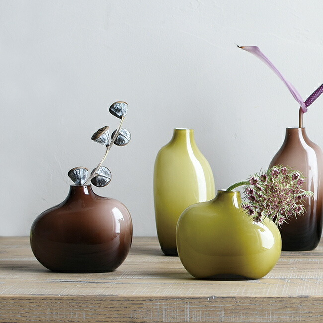 KINTO SACCO ベース ガラス 01[花瓶 オブジェ おしゃれ 一輪挿し 枝