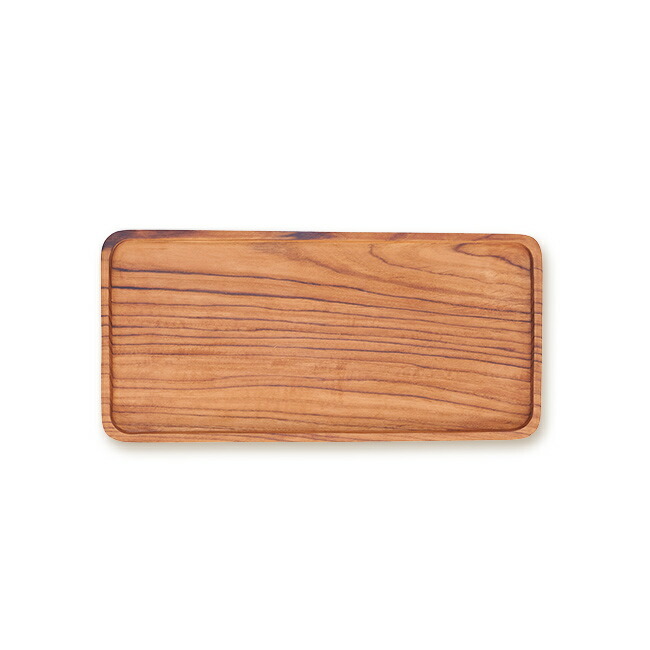 日曜雑貨 トレー Mサイズ 32×15cm[木製プレート 角皿 長方形 木製