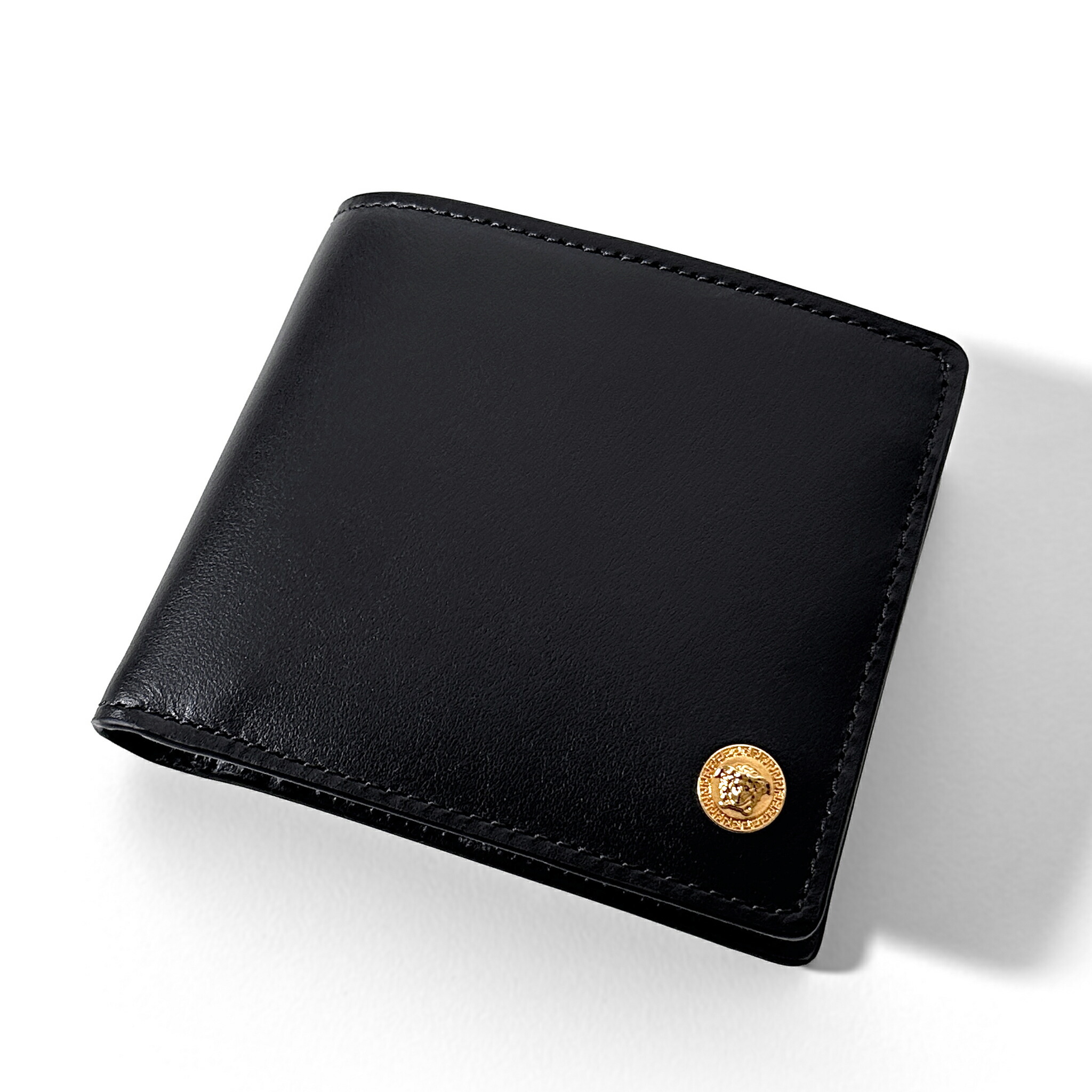 VERSACE / 2つ折り財布/--/ブラック/総柄/メンズ VERSACE