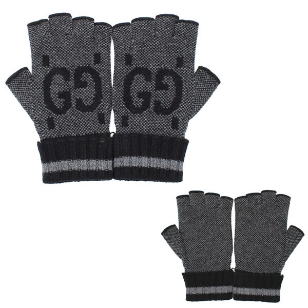 GUCCI グッチ 手袋 726586-4GABX-1360 カシミア フィンガーレス