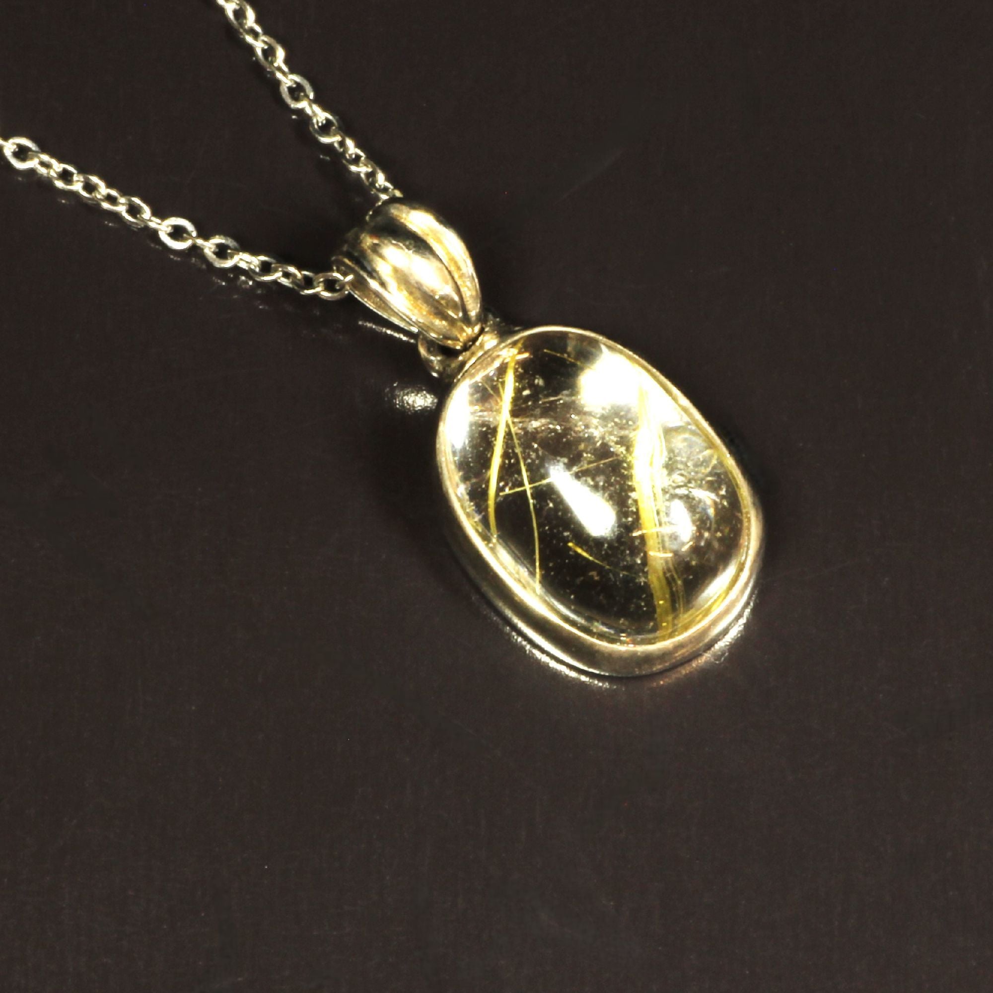 美しすぎるレインボークォーツ］一点物 ゴールドルチル クォーツ