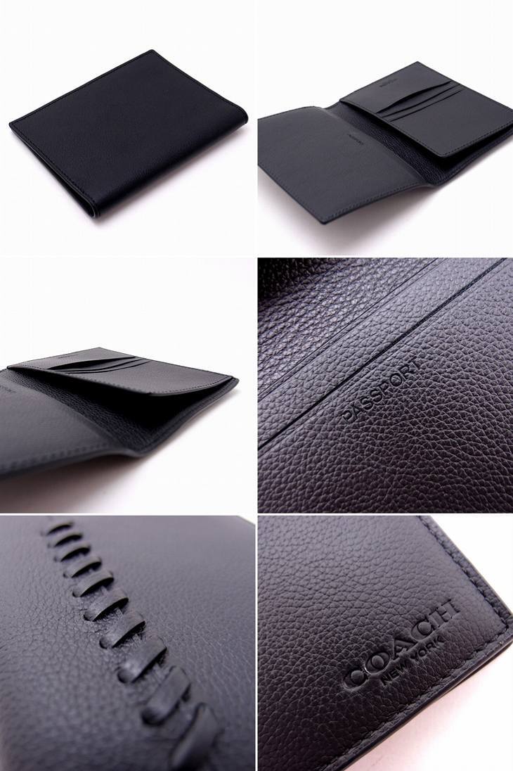 コーチ COACH メンズ パスポートケース パスポートカバー 本革 レザー