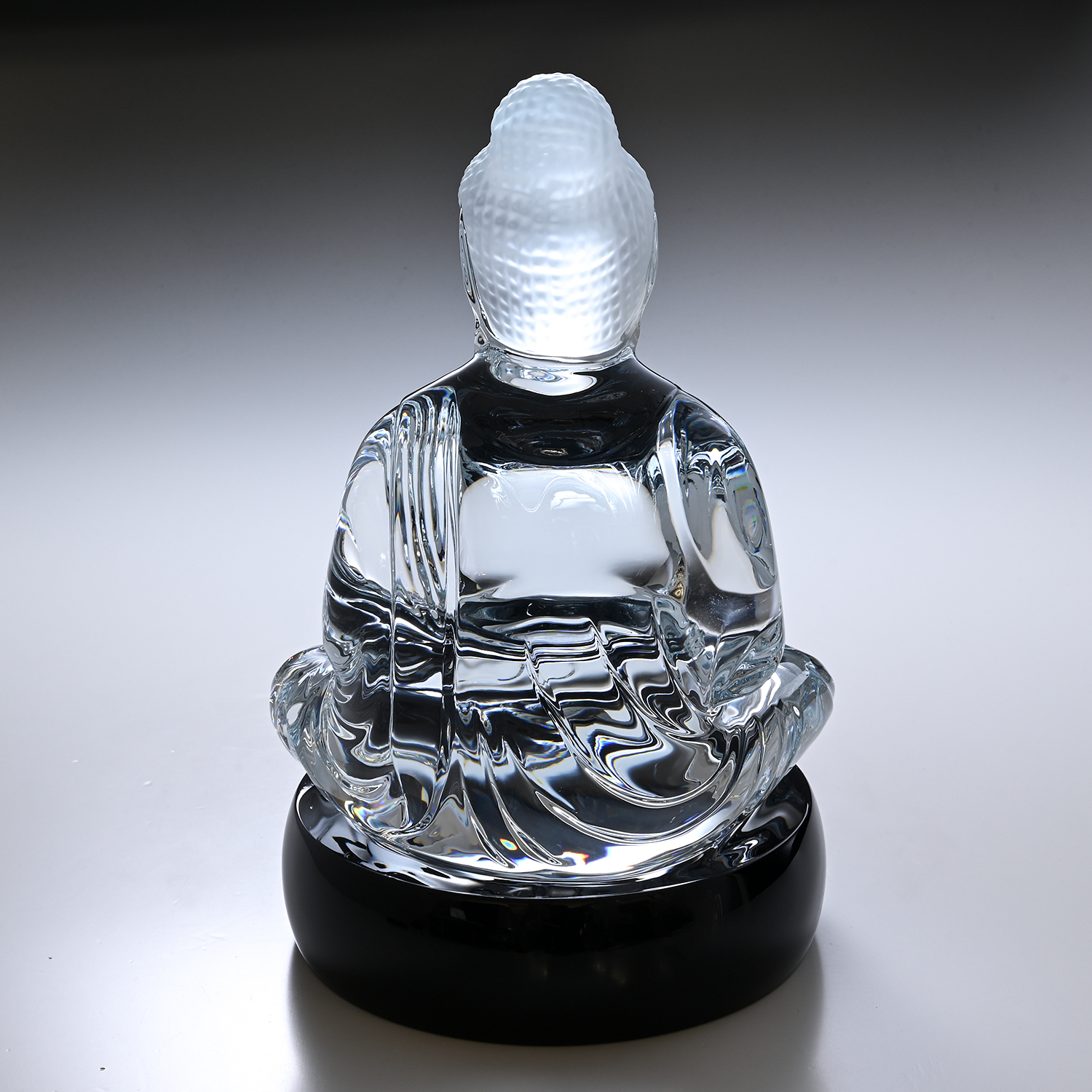 名入れ無料】 バカラ Baccarat クリスタルフィギュア ブッダ 仏陀 BY