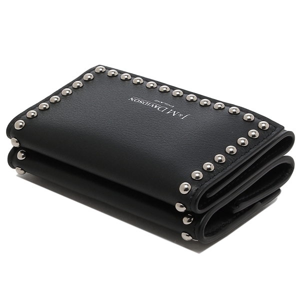 ジェイアンドエムデヴィッドソン 三つ折り財布 ミニ財布 ブラック